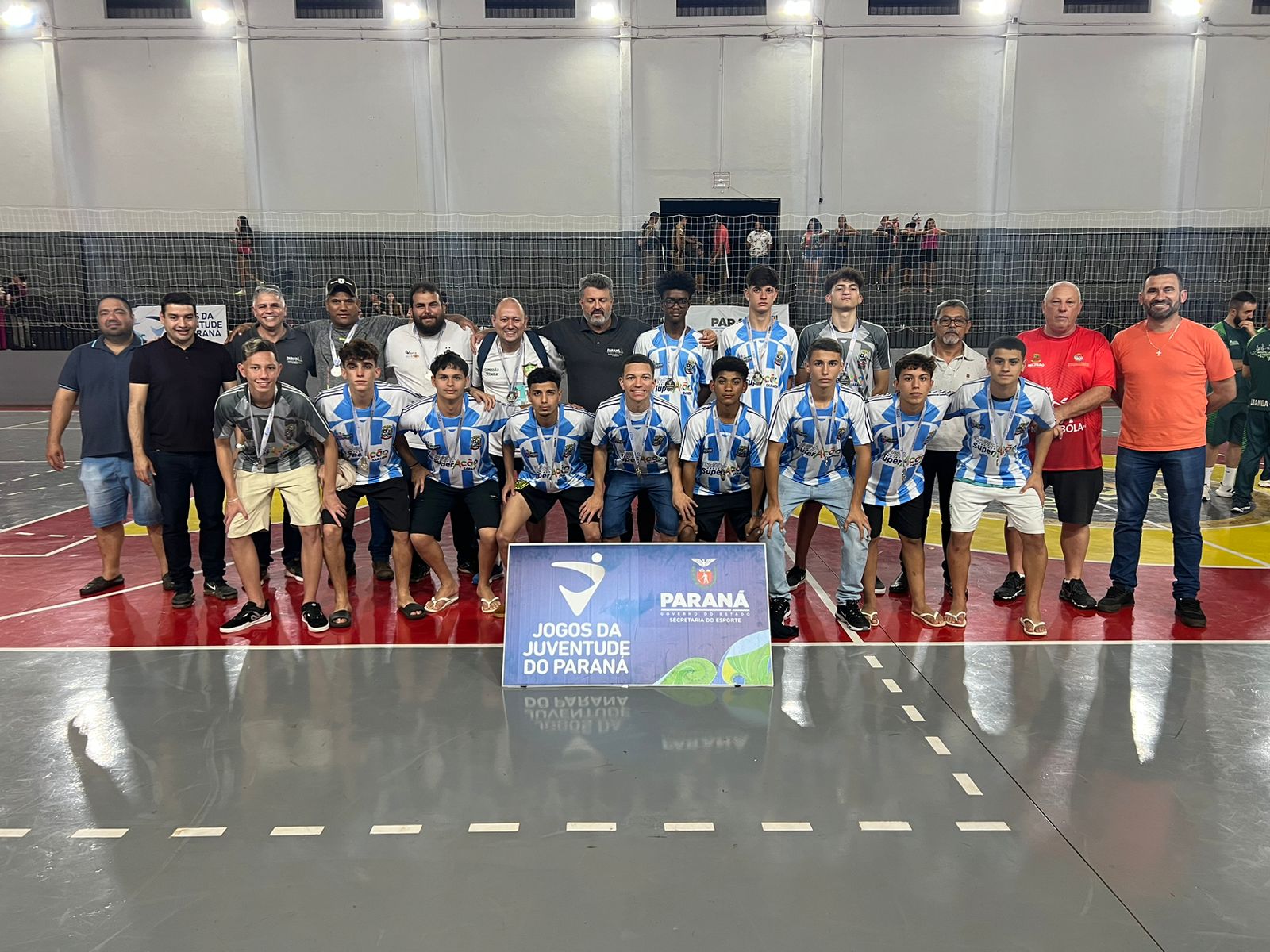 Time de futsal masculino de Sarandi se classifica para a fase final dos Jogos da Juventude do Paraná